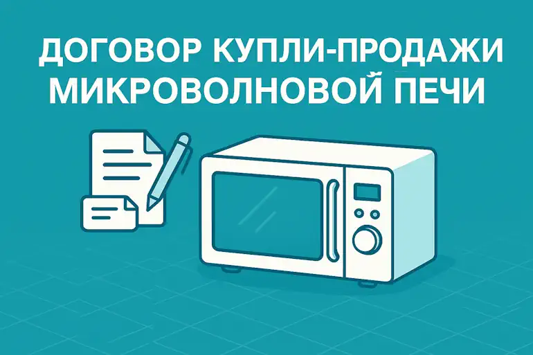 Договор купли-продажи микроволновой печи