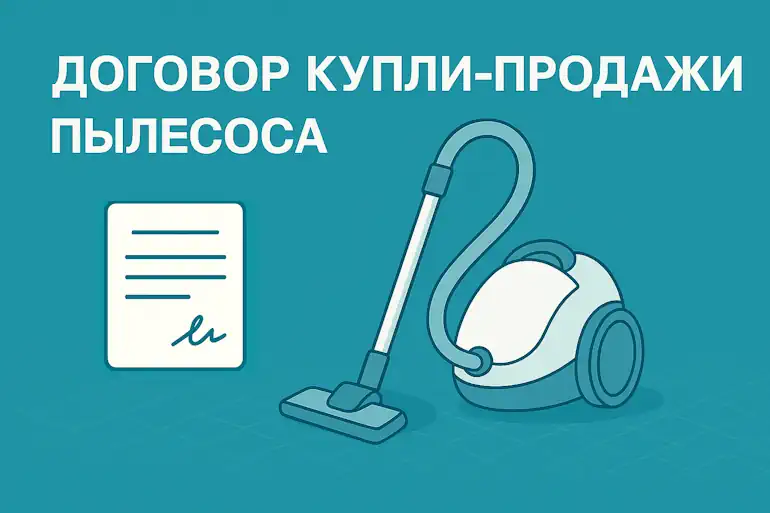 Договор купли-продажи пылесоса