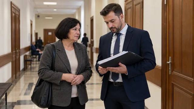 Наследница и представитель готовятся к судебному заседанию