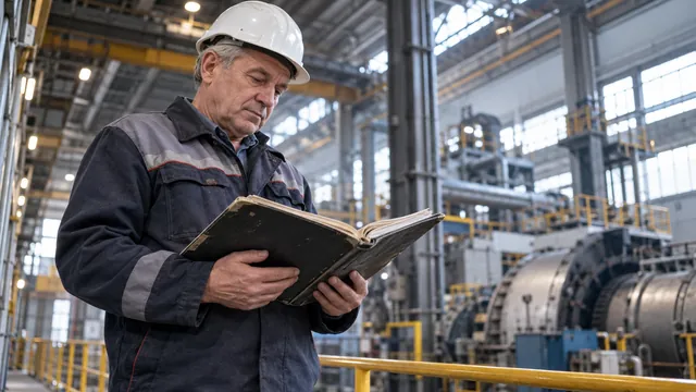 Работник предприятия проверяет документы о профессиональном стаже